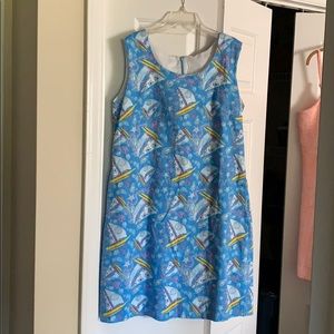 Kaeli Smith printed nautical sleeveless dress